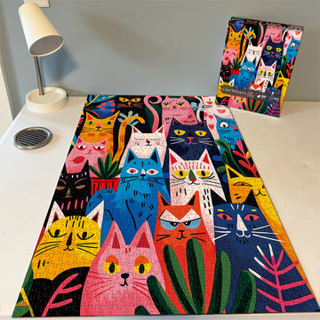 Color Whiskers Jigsaw Puzzle 1000 Pieces